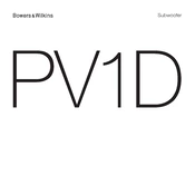 Bowers Wilkins PV1D manual cover