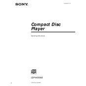 Sony CDP-M555ES manual cover