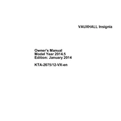 Vauxhall Insignia 2014 manual cover