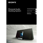 Sony RDP XA700iP manual cover