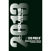 Polaris 120 Pro R 2013 manual cover