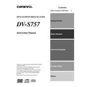 Onkyo DV S757 manual cover