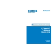 Yamaha EF6600DE, YG6600D, YG6600DE