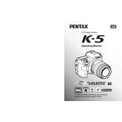 Ricoh Pentax K-5 manual cover