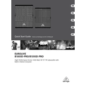 Behringer B1500D-PRO manual cover