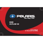 Polaris Youth Outlaw 50 manual cover