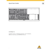 Behringer System 15 manual cover