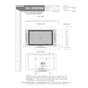 Sony KDL32XBR950 manual cover