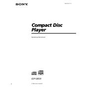 Sony CDP-CE535 manual cover