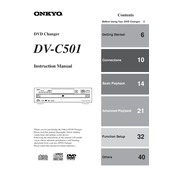 Onkyo DV C501 manual cover