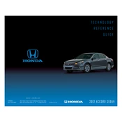 Honda Accord Sedan 2012 Technology manual cover