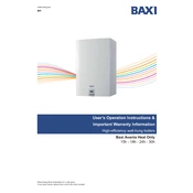 Baxi 15h Advance Heat manual cover