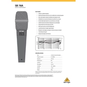 Behringer SB 78A manual cover