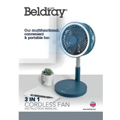 Beldray EH3413GR 3 in 1 Cordless Fan manual cover