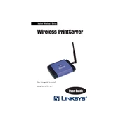 Linksys WPS11 v3 Wireless PrintServer manual cover