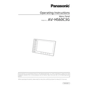 Panasonic AV-HS60C3G manual cover