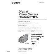 Sony DCR-TRV38 manual cover