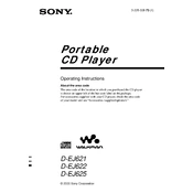 Sony D-EJ621 manual cover