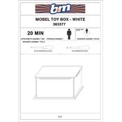 Mobel B&M Toy Box White 363377 manual cover