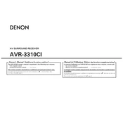 Denon AVR-3310CI manual cover