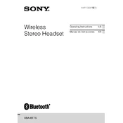 Sony XBA-BT75 manual cover