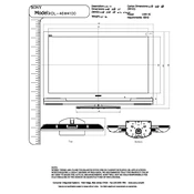 Sony KDL-46W4100 manual cover