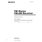 Sony STR-SL7 manual cover