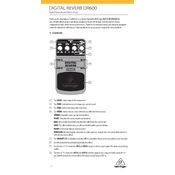 Behringer DR600 manual cover