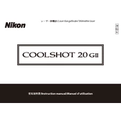 Nikon Coolshot 20 GII manual cover