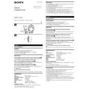 Sony MDR-770LP manual cover