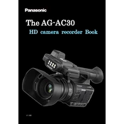 Panasonic AG-AC30 manual cover