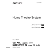 Sony HT-CT500 manual cover