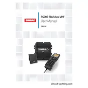 Simrad Navico RS90S Blackbox VHF Radio manual cover