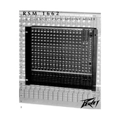 Peavey RSM 1662 Mixer manual cover