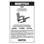 Bostitch P50 Pliers manual cover