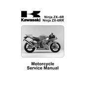 Kawasaki Ninja ZX-6R Motorcycle manual cover