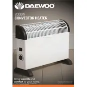 Daewoo 2000W Convector Heater HEA1146 Heater manual cover