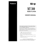 Roland MT 300 manual cover