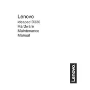 Lenovo IdeaPad D330 Laptop manual cover