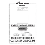 Worcester Highflow 400 Electronic BF 2000 Boiler manual cover