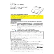 Hitachi CP-AW3019WN Projector manual cover