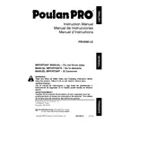 Poulan Pro PBV200 LE Blower manual cover