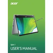 Acer Spin 3 Intel SP313-51N-50R3 Laptop manual cover