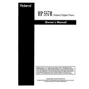 Roland HP557R manual cover