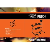 Pyle PED04 Drum Kit manual cover