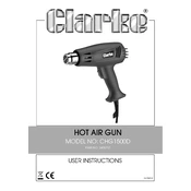 Clarke 3400757 CHG1500D Hot Air Gun manual cover