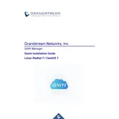 Grandstream GWN Manager CentOS 7 Software manual cover