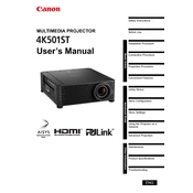 Canon 4K501ST manual cover