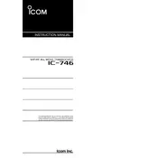 Icom IC-746 Transceiver manual cover