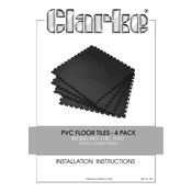 Clarke 3608000 FLG1 PVC Floor Tiles manual cover